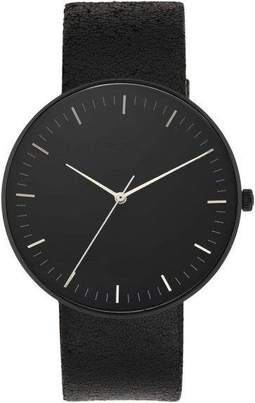 Watch strap Fossil FS5516 Leather Black 22mm